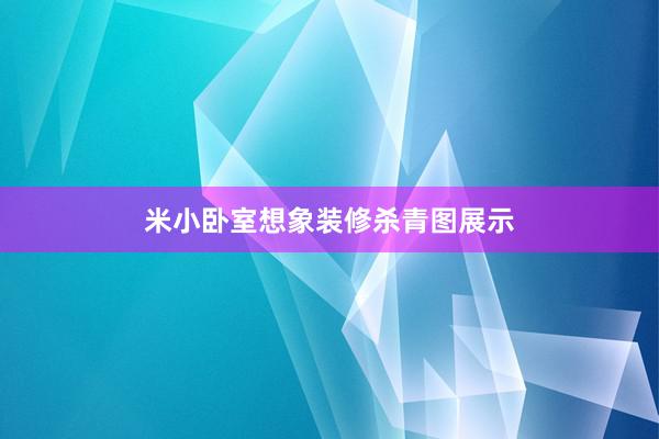 米小卧室想象装修杀青图展示